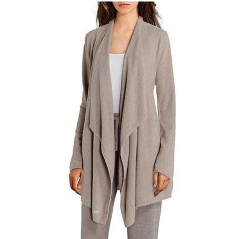 Barefoot Dreams Bamboo Chic Lite Cardigan. Brown size S/M